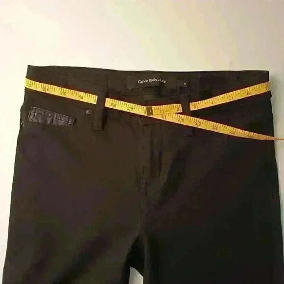 Calvin Klein Jeans Size 4 Black Mid Rise Skinny Leg - Picture 7 of 11